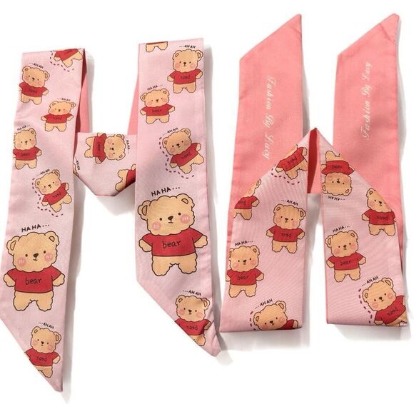 Pink Bear Hair Ribbon Headband – Fashion By Lucy - Picture 5 of 16